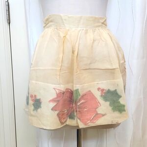 Vintage Sheer Holly Half Apron